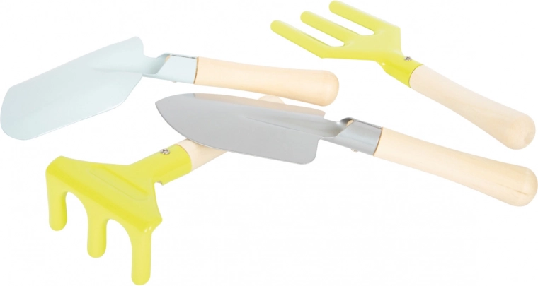 Устойчиви детски инструменти от метал и дърво