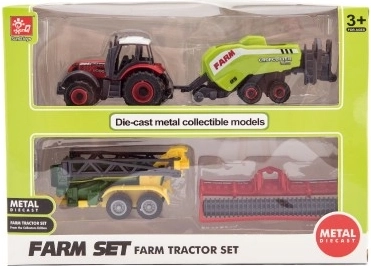 Пъстър трактор и три аксесоара