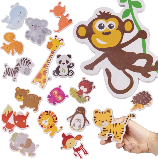 Colorful animal shapes for playful baths