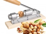 Stainless steel nutcracker on a wooden base - 1 piece