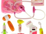 Лекарски комплект в куфарче с ефекти, розов