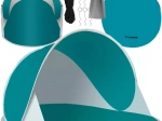 Trizand pop-up beach tent 190 × 120 × 86 cm with UV protection