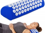 Blue Acupressure Massage Pillow for Neck and Back