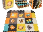 Foam educational puzzle mat animals 114 × 114 cm, 25 pieces