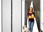 Universal magnetic door mosquito net 80/90/100 × 210/220 cm - 1 pc