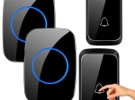 Wireless Waterproof Doorbell with 2 Receivers, 25 Melodies