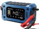 Микропроцесорно зарядно устройство 12 V 15 A с ремонт и поддръжка, LCD, за AGM, GEL и LiFePO4