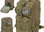 Military hiking backpack Trizand 35 l green