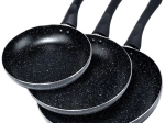Комплект гранитни тигани Black Line 3 бр. 20 / 24 / 28 см
