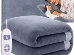 Електрическо отопляемо одеяло 180 × 130 см сиво RUHHY