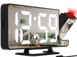 Izoxis LED alarm clock with projector and mirror - 1 piece
