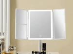 Сгъваемо козметично огледало с LED осветление 3×