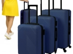 Set of 3 Blue Suitcases 3in1 TRIZAND