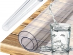 Ruhhy transparent protective desk and table mat 120 × 60 cm, 1 mm - 1 piece