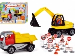 Lena Baby Truckies construction vehicle play set with figures and road signs