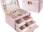 Satin jewelry case BEAUTYLUSHH pink