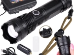 Мощен LED фенер с USB зареждане, водоустойчив, с мащабиране (ZOOM)