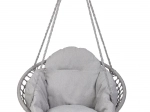 Garden swing nest with XXL cushion grey