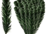 Ruhhy artificial spruce twigs for arrangements 21 cm (40 pcs)