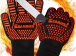 Heat-resistant grilling gloves KAMINER