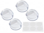 Silicone furniture corner guards, transparent (4 pcs)