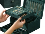 Soulima elegant green jewelry case