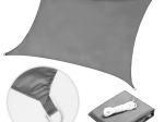 Waterproof shade sail 5 × 5 m square, gray, MultiGarden
