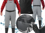 Fishing waders with integrated rubber boots TRIZAND (waders), size 42