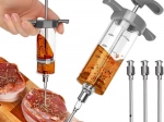 Ruhhy meat marinating injection syringe with 3 needles