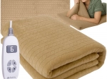 Електрическо отоплявано одеяло 180 × 130 см бежово Ruhhy