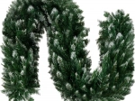 Decorated Christmas garland with snow-tipped ends Ruhhy 2.7 m
