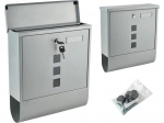 Голяма сива пощенска кутия с функция за защита от атмосферни влияния