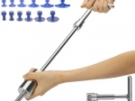 PDR dent removal kit with slide hammer and adapters