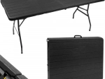 Gardlov folding garden and catering table 180 cm, black