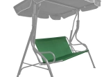 Textile swing seat 93 × 114 cm dark green