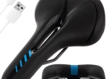 Trizand narrow bicycle saddle with ventilation and LED light