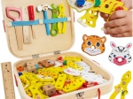 Wooden tool box with tools Kruzzel