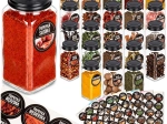 Set of 120 ml Glass Spice Jars, 24 pcs + 90 Labels