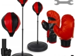 Children's boxing set – inflatable punching ball with stand, gloves and pump
