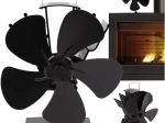 Kaminer thermoelectric fireplace stove fan without electricity, 5 blades