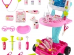 Little Doctor Set with Rolling Cart, Pink-Blue
