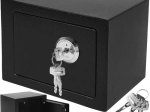 Compact Metal Safe with Key Lock