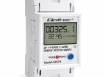 Еднофазен електромер за DIN-шина с LCD, LED индикация и функция RESET 230 V 60 A
