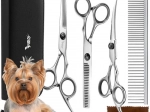 Комплект ножици за подстригване на кучета Purlov в калъф